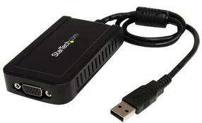 Adapteris StarTech USB To VGA USB, VGA, melna krās.