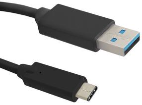 Kabelis Qoltec USB 3.1 type C 50491 USB 3.0 A male, USB male, 1.2 m, juoda sp.