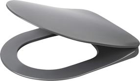 Unitazo sėdynė su dangčiu Deante, antracito sp., 44.6 cm x 36.6 cm