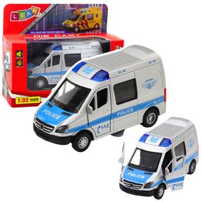 Rotaļu policijas mašīna Lean Toys City Recsuers, 1:32, sudraba krās.