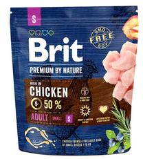 Sausas šunų maistas Brit Premium By Nature Adult S, vištiena, 1 kg
