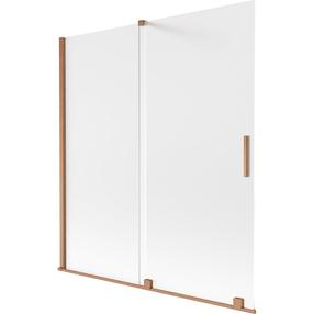 Dušas siena Mexen Velar, 150 cm x 150 cm, caurspīdīga krās./vara krās./matēta faktūra