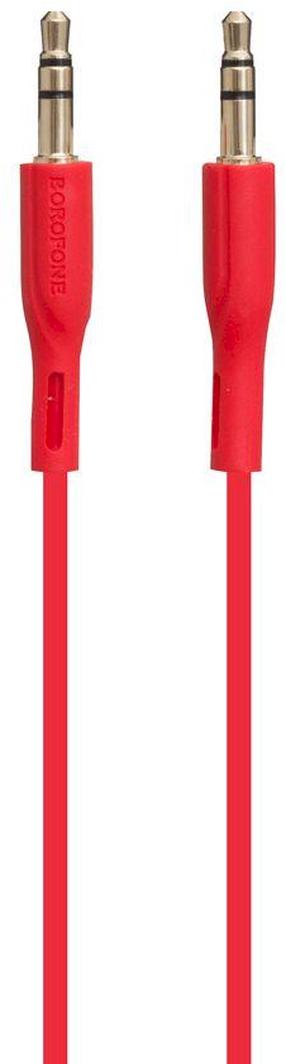 Kabelis Borofone BL1 Premium 3.5mm - 3.5mm 3.5 mm male, 3.5 mm male, 1 m, sarkana krās.