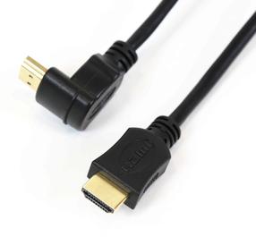 Провод Omega Angle HDMI to HDMI OCHK34 HDMI A male, HDMI A male, 3 м, черный цв.