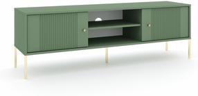 Televizoriaus spintelė Iseo IS01, aukso/žalias, 154.5 cm x 39 cm x 50.5 cm