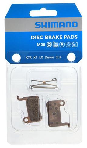 Diskinių stabdžių trinkelių rinkinys Shimano M06 Metal, metalas, sidabro sp., 2 vnt.
