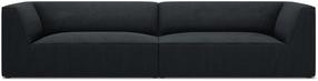 Sofa Micadoni Home Ruby MIC_4S_100_F1_RUBY8, juoda sp., 302 x 93 cm x 69 cm