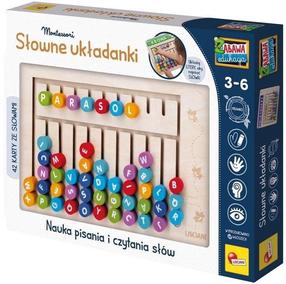 Medinė lenta su raidėmis Lisciani Montessori, įvairių spalvų