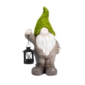 Sodo dekoracija "Nykštukas" Garden Center NFL22190-42, 21 cm x 14 cm x 41.5 cm, žalia sp./pilka sp.