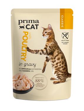 Šlapias kačių maistas Prima Cat Poultry, paukštiena, 0.085 kg