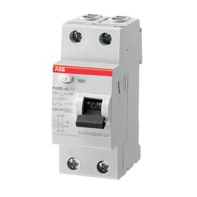 Strāvas noplūdes relejs ABB FH202 AC, 2P, 40 A, 230 V, 30 mA