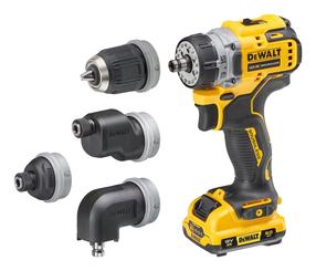 Akumulatora skrūvgriezējs - urbis ar bateriju Dewalt DCD703L2T-QW, 3 Ah