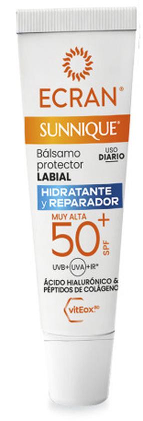 Средство для ухода за загаром для губ Ecran Sunnique SPF50+, 10 мл