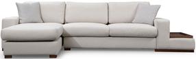 Kampinė sofa Hanah Home Loop 18, šviesiai ruda sp., kairinė, 332 x 194 cm x 85 cm
