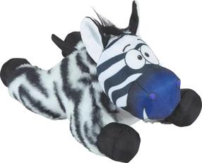 Žaislas šuniui, pliušinis Zolux Friends Zebra Caleb, 20.9 cm, balta sp./juoda sp., S