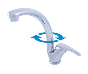 Кухонный смеситель Domoletti Selenga Eco DSEE006.5/3, хромовый цв.