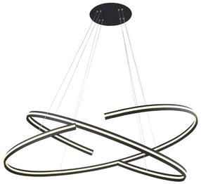 Valgusti rippuv AZzardo Alessia AZ3355, LED, 3000 °K, 2 x 60 W, valge v. / must v., 80 x 80 cm