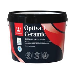 Lateksiniai dažai Tikkurila Optiva 3 Ceramic, balta sp., 9 l