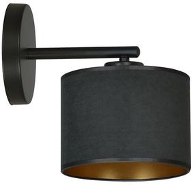 Lampa sienas Emibig Hilde K1 1054/K1, E27, 1 x 15 W, melna krās. / melna krās., 16 x 18 cm