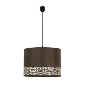 Šviestuvas kabinamas Candellux Lighting Arabesca, E27, 1 x 60 W, ruda sp./kreminė sp. / juoda sp.