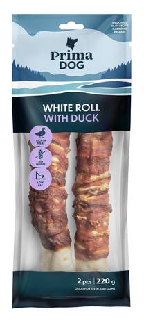 Skanėstas šunims Prima Dog White Roll, antiena, 0.22 kg