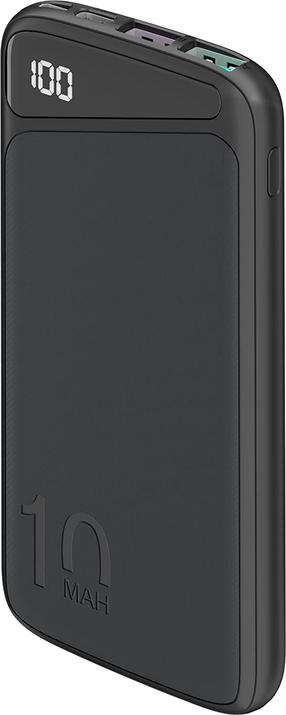 Lādētājs-akumulators (Power bank) Goobay, 10000 mAh, melna krās.