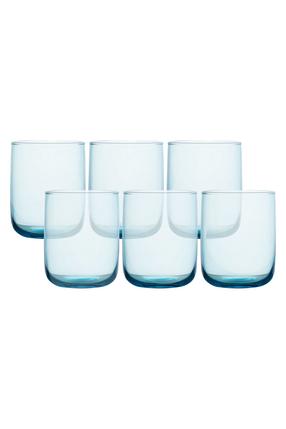 Stiklinių komplektas Hermia F10000059, stiklas, 0.28 l, 6 vnt., turkio sp.