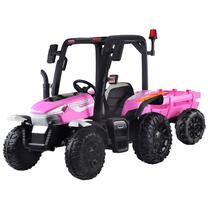 Vaikiškas elektrinis traktorius Jokomisiada 4x4, rožinė sp.