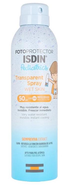 Izsmidzināms līdzeklis iedeguma kopšanai Isdin Pediatrics Fotoprotector SPF50+, 250 ml
