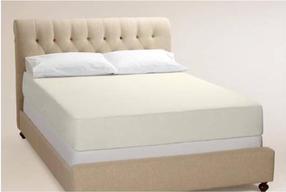 Paklodė Bradley 125601, smėlio/smėlio ruda, 90 x 200 cm, su guma