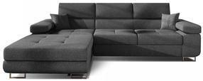 Kampinė sofa Armando Inari 96, pilka sp., kairinė, 205 x 280 cm x 90 cm