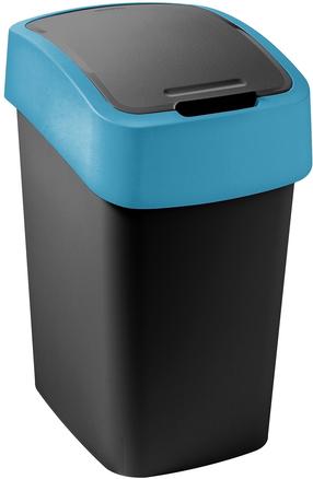 Rūšiavimo šiukšliadėžė Curver Flip, 9L l, mėlyna sp./juoda sp.
