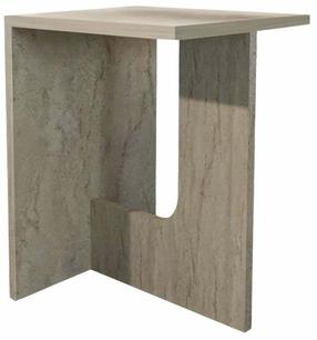 Galdiņš Kalune Design Terni, travertine krās., 35 cm x 35 cm x 47 cm