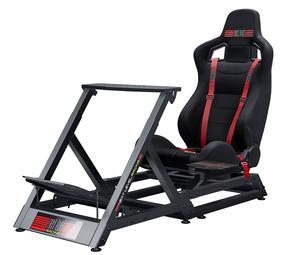 Žaidimų kėdė Next Level Racing Gttrack Cockpit, 138 x 55 x 120 cm, juoda sp./raudona sp.