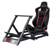 Žaidimų kėdė Next Level Racing Gttrack Cockpit, 138 x 55 x 120 cm, juoda sp./raudona sp.