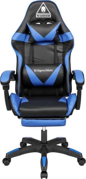 Игровой стул Kruger&Matz Warrior GX-150, синий цв./черный цв.