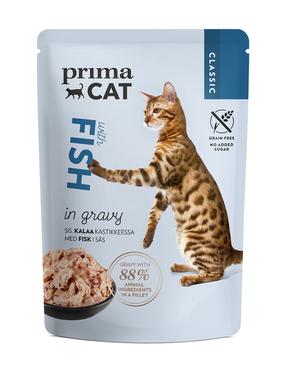 Влажный корм для кошек Prima Cat Fish, рыба, 0.085 кг