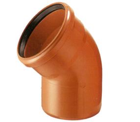 Alkūnė lauko kanalizacijai Magnaplast, 110 mm, 45 °