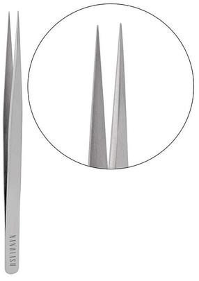 Kosmetinis pincetas, blakstienoms Nanolash Pointed, 20 g, 14.5 cm, sidabro sp.