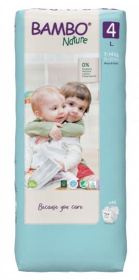 Mähkmed Bambo Nature Classic, 4 suurus, 14 kg, 48 tk