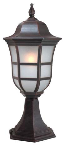Pastatomas lauko šviestuvas HR EL-2625 P2, 60W, E27, IP44, juoda sp., 20.5 cm x 45 cm