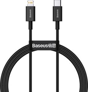 Кабель Baseus BSU2666BLK, Lightning/USB Type-C, 100 см, черный цв.