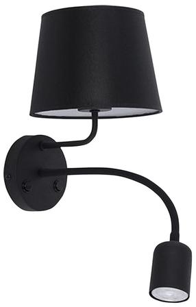 Šviestuvas sieninis TK Lighting Maja 2537, E27 / GU10, 2 x 10 W, juoda sp. / juoda sp.
