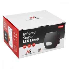 Sieninis lauko šviestuvas Maclean MCE366, 20W, LED, IP65, juoda sp., 14 cm x 7 cm