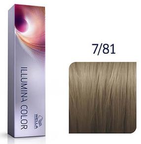 Matu krāsa Wella Illumina Color, medium pearl ash blonde krās., 7/81, 60 ml