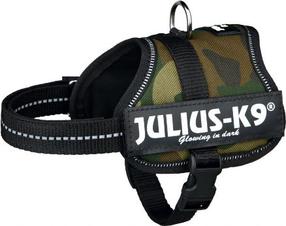 Petnešos šunims Trixie Julius-K9, ruda sp./juoda sp./žalia sp., 400 - 530 mm, S