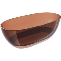 Vonia, laisvai pastatoma Mexen Pure, 170 cm x 80 cm x 58 cm, ovalas, cherry transparent sp.
