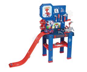 Bērnu darbarīku komplekts, - Smoby Workshop Spidey Bricolo, zila krās./sarkana krās.