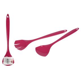 Lusikas, salatilusikate komplekt, roosa v., 2 tk