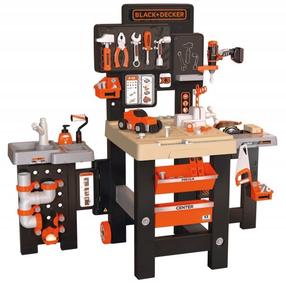 Bērnu darbarīku komplekts Smoby Black+Decker Mega Center, daudzkrāsaina